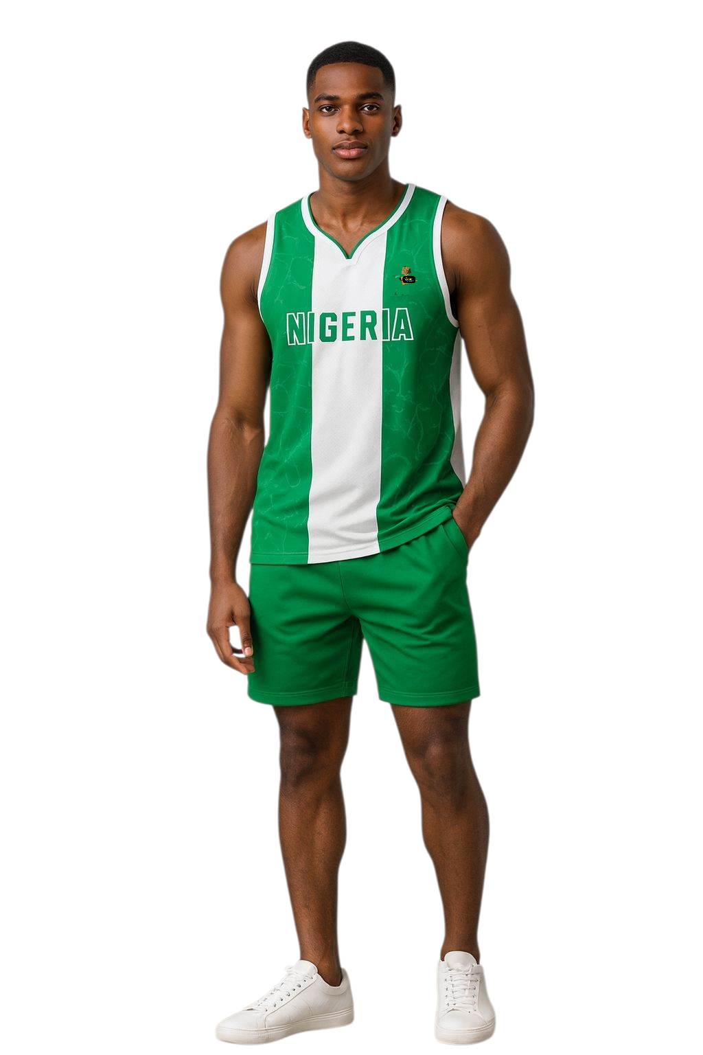 Nigeria Sleeveless Unisex Jersey